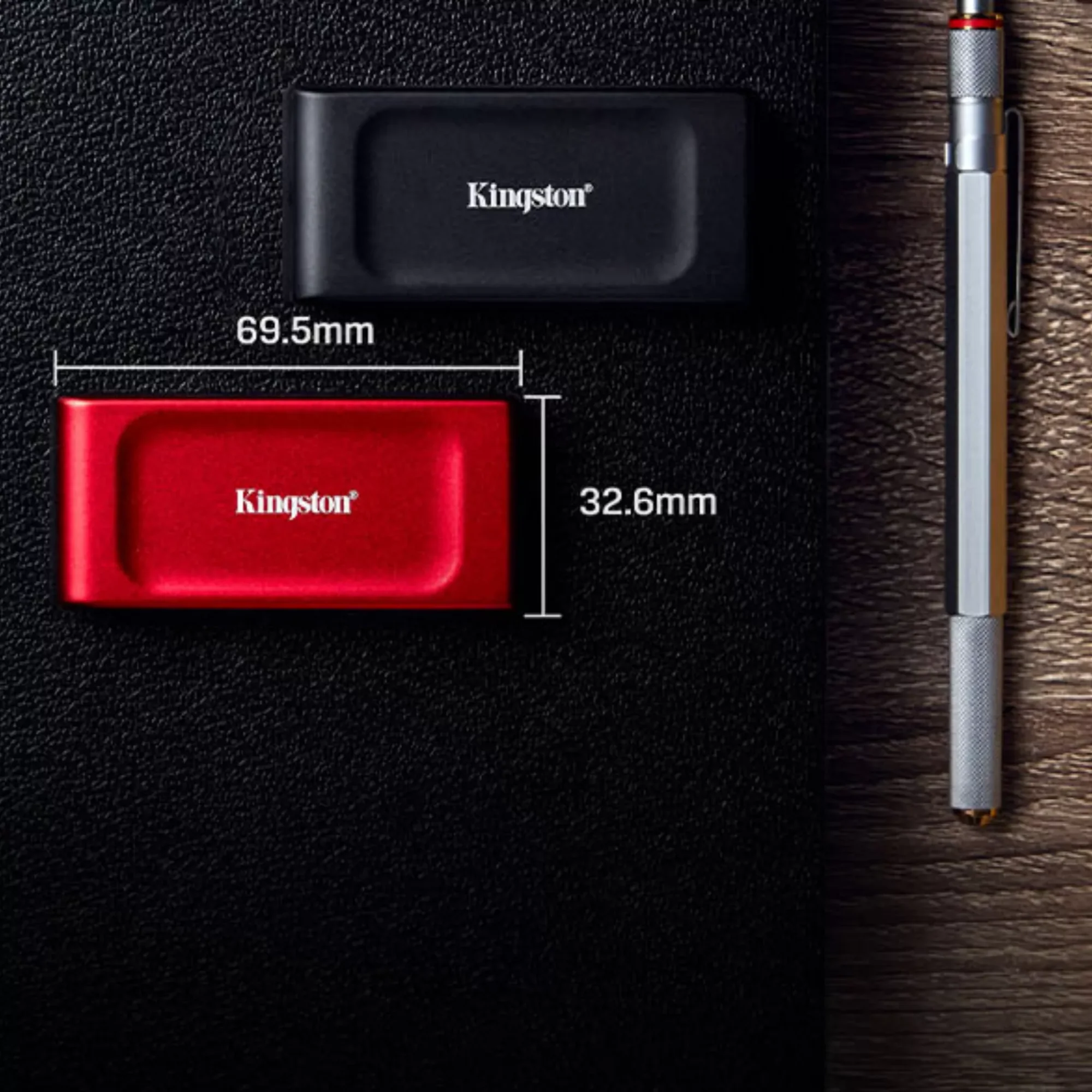 قرص SSD خارجي Kingston XS1000R سعة 2TB أحمر USB-A – SXS1000R/2000G - Image 4