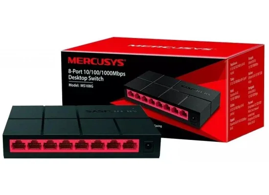 MERCUSYS MS108G 8-Port Gigabit Desktop Ethernet Network Switch - Image 3