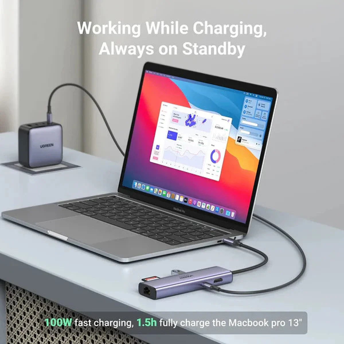Ugreen 7-in-1 USB-C Hub with 4K 60Hz HDMI, 100W PD & Gigabit Ethernet - Thumbnail 7