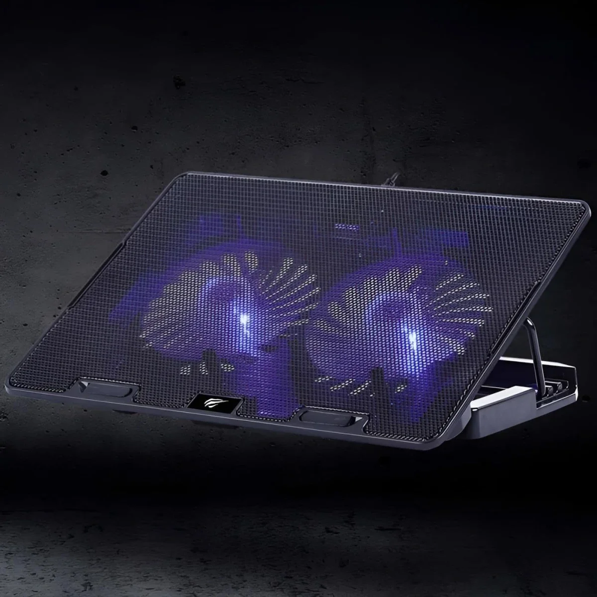 HAVIT HV-F2083 Gaming Laptop Cooling Pad for Up to 17-Inch Laptops - Black - Thumbnail 4