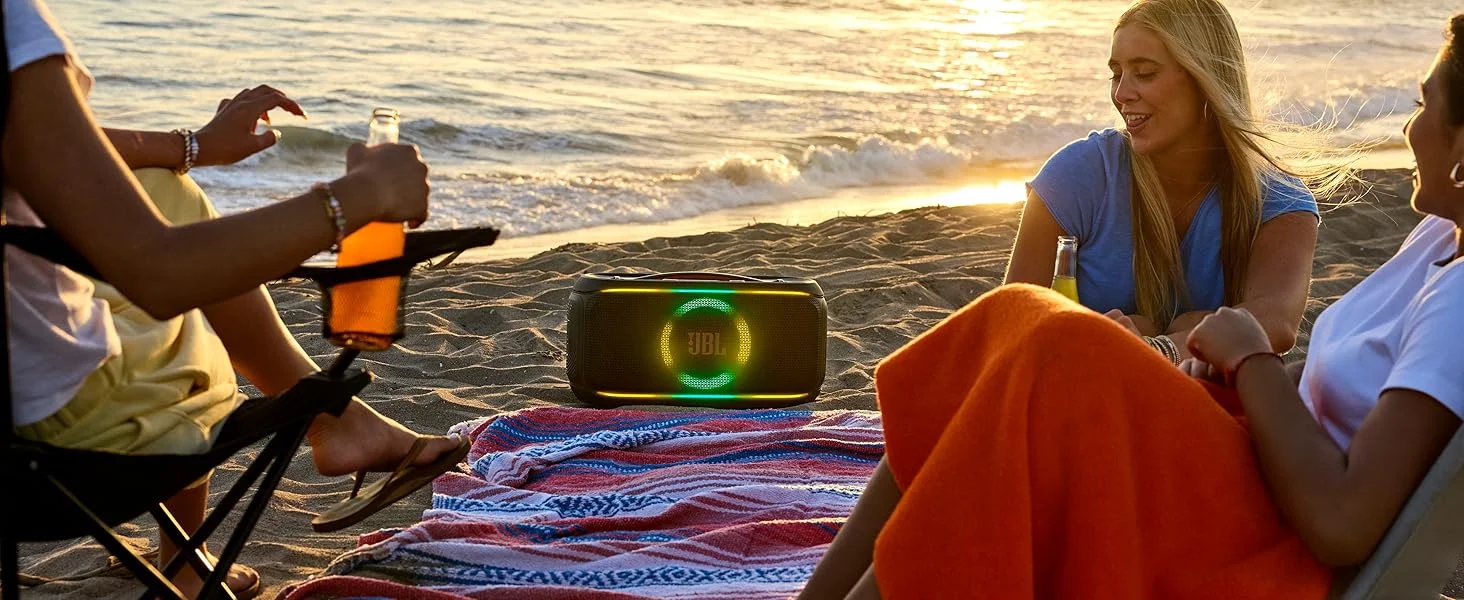 JBL PartyBox On-The-Go 2 Portable Party Speaker with Wireless Digital Microphone, Lightshow, 15-Hour Playtime, Black - Thumbnail 15