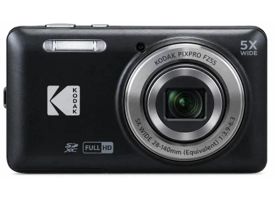 كاميرا رقمية Kodak PIXPRO FZ55 بدقة 16MP وزوم بصري 5x - أسود