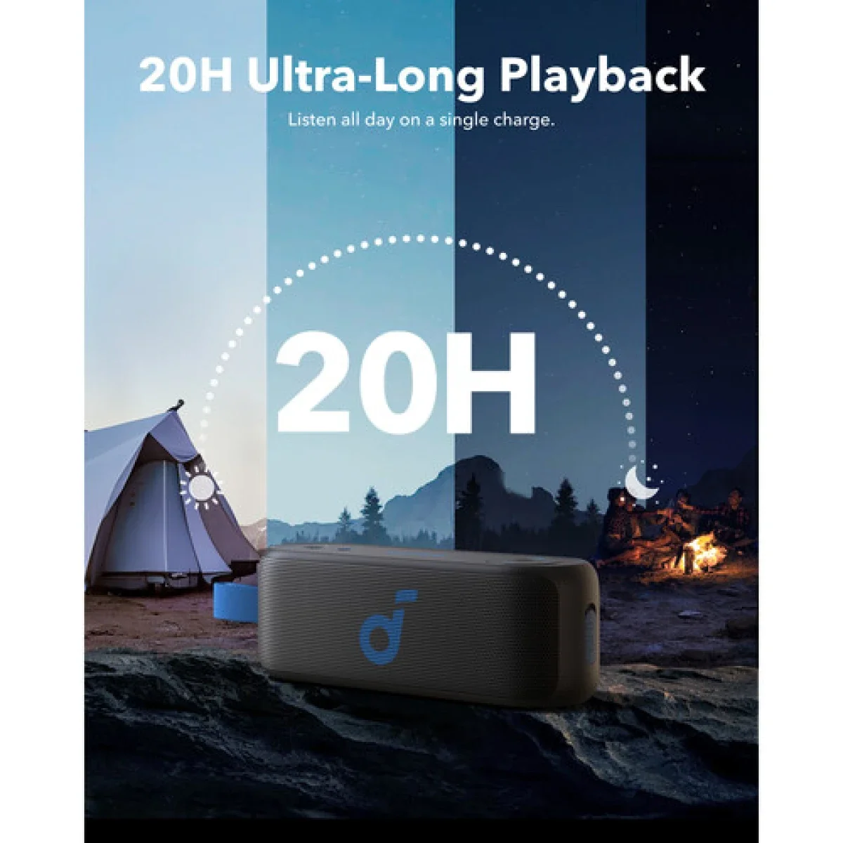 سماعة Anker A3172 Soundcore Select 3 بلوتوث محمولة مقاومة للماء، 16 واط، أسود - Thumbnail 7