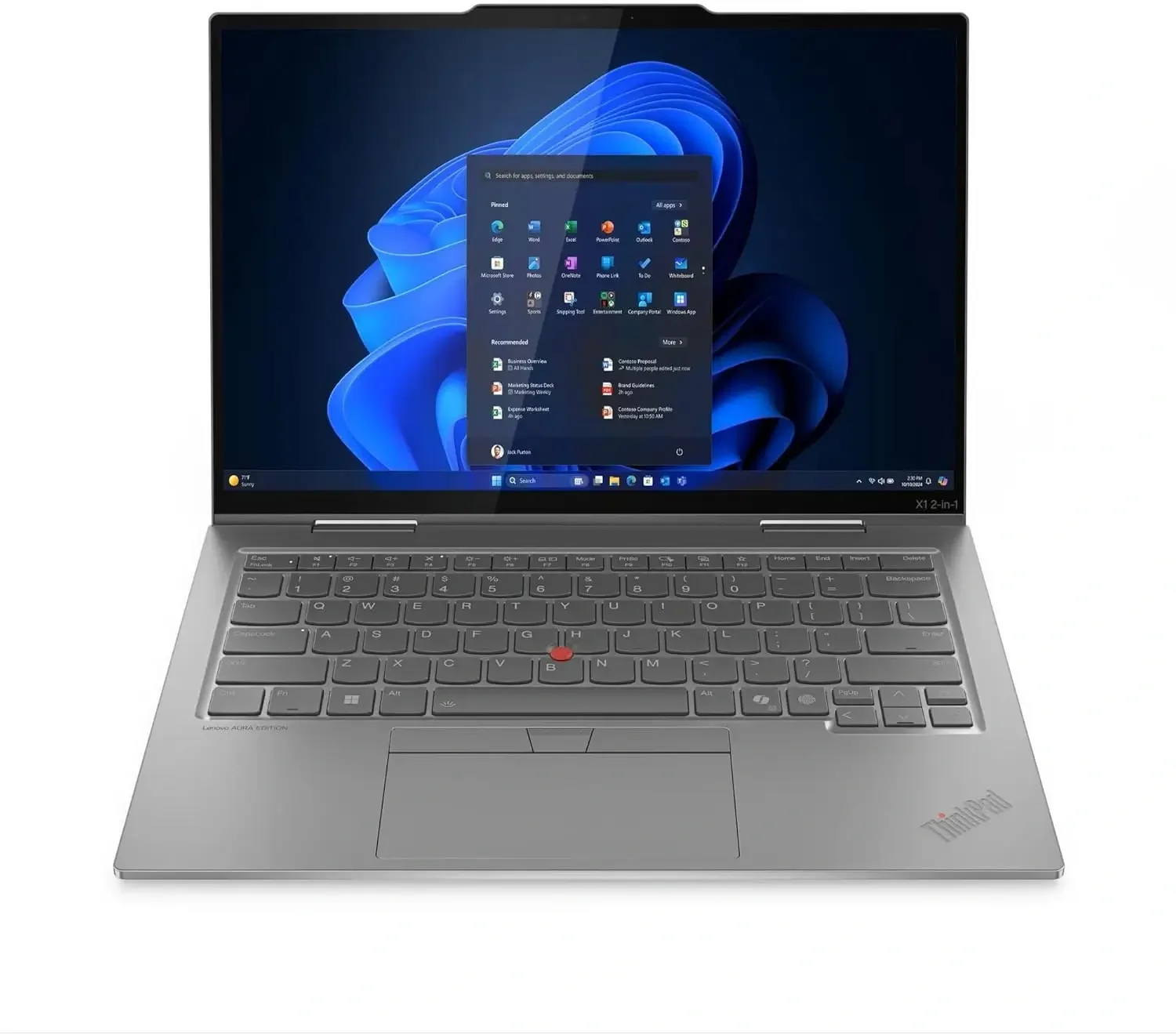 Lenovo ThinkPad X1 2-in-1 Gen 10 Aura Edition Business Laptop Intel Core Ultra 7 258V 14-inch WUXGA Touch - Image 5