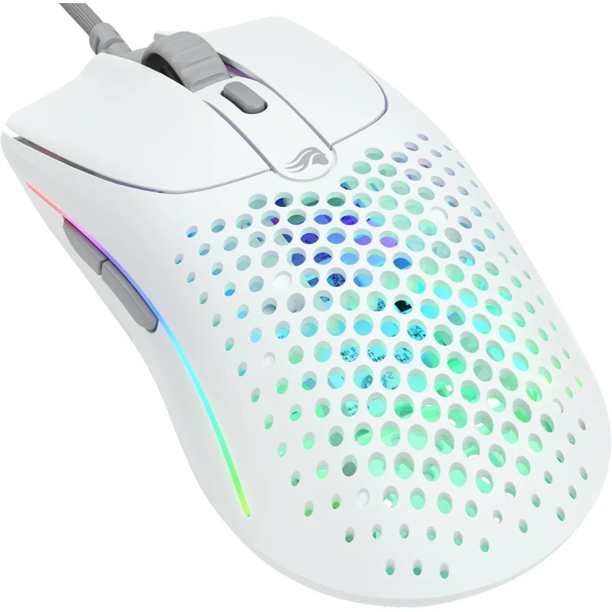 ماوس ألعاب Glorious Model O 2 سلكي فائق الخفة 59 جم، 26000 DPI، أبيض مطفي