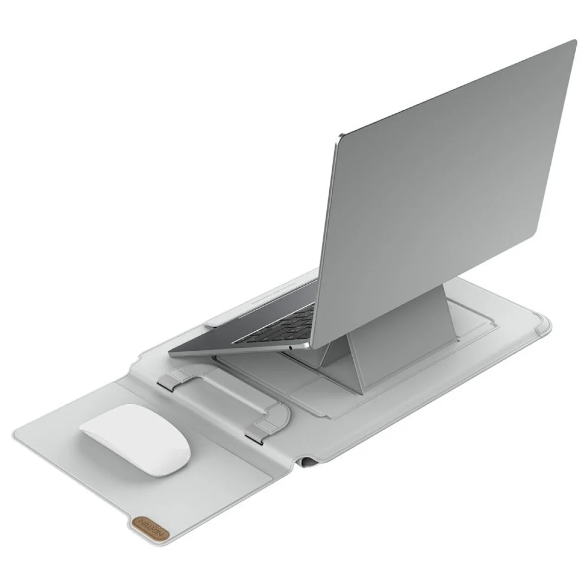 Nillkin Versatile Pro 16.2 Inch Laptop Case with EVA Drop Protection, Magnetic Handle and Stand - Grey - Image 4