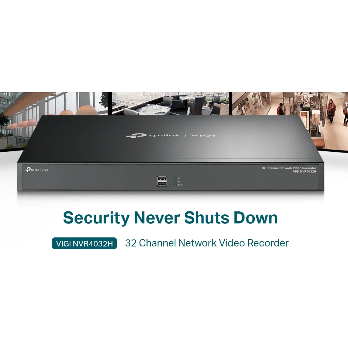مسجل فيديو شبكي TP-LINK VIGI NVR4032H بـ32 قناة، 320 Mbps، 4 فتحات SATA، HDMI وVGA - Thumbnail 4