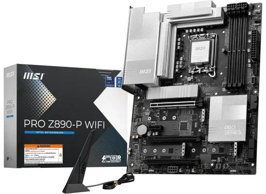MSI DDR5 Wi-Fi 6E LGA 1851 Motherboard with 5Gbps LAN, USB-C & Bluetooth 5.3 PRO Z890-P WIFI6E