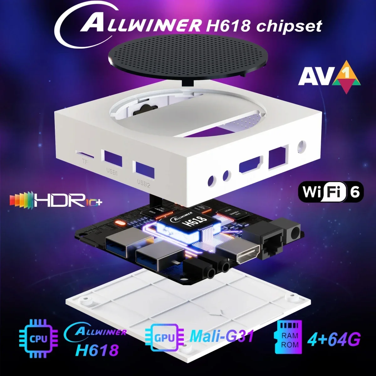 جهاز TV Box ذكي ZOKU C5 PRO Ultra رام 4GB وسعة 64GB Wi-Fi 6 و8K HDR - Image 4