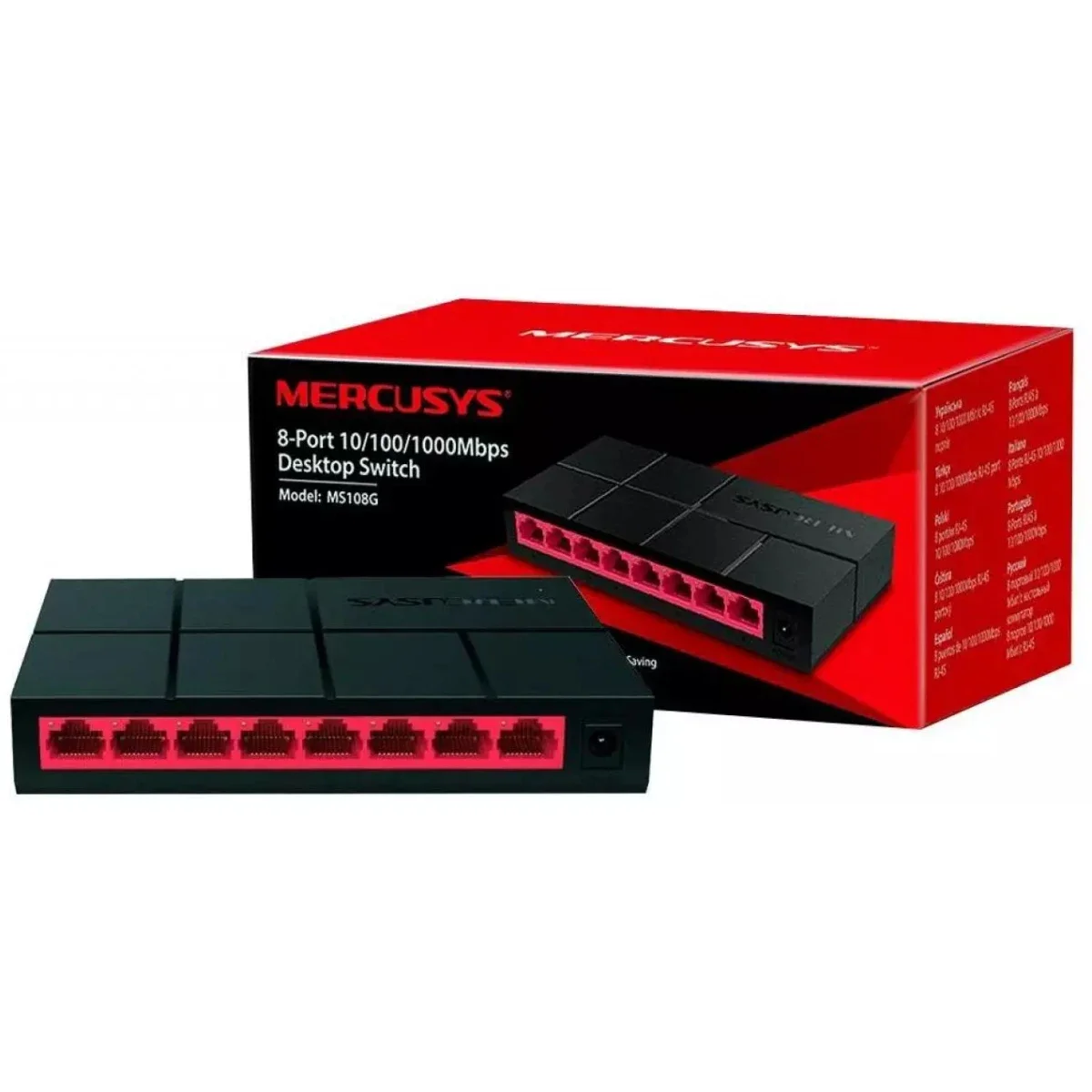 MERCUSYS MS108G 8-Port Gigabit Desktop Ethernet Network Switch
