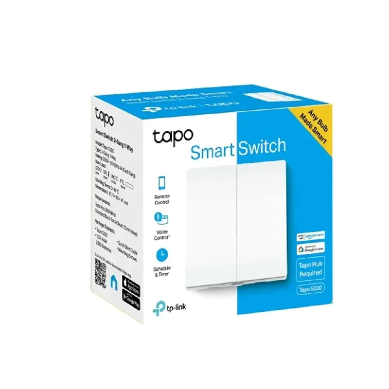 مفتاح إنارة ذكي TP-LINK Tapo S220 مزدوج باتجاه واحد - Thumbnail 4