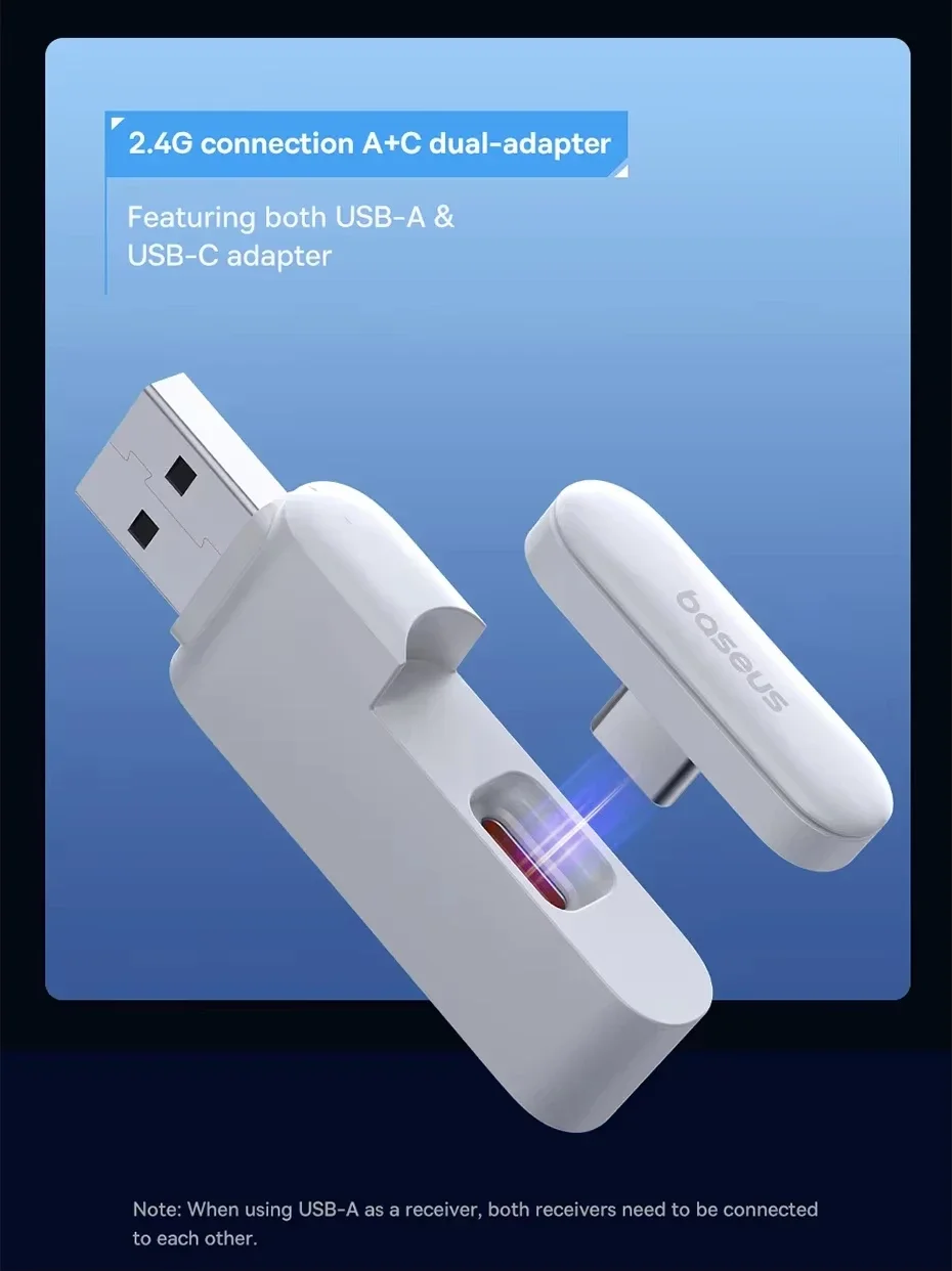 Baseus GH02 Wireless Gaming Headphones with ANC, RGB, 40mm Drivers and 40-Hour Playtime - White - Thumbnail 16