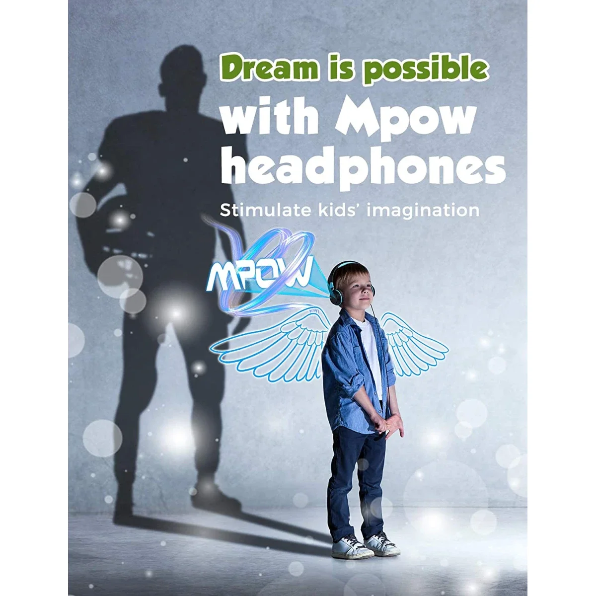 Mpow CHE1 Kids Wired Headphones with 94dB Volume Limit, Blue - Thumbnail 4