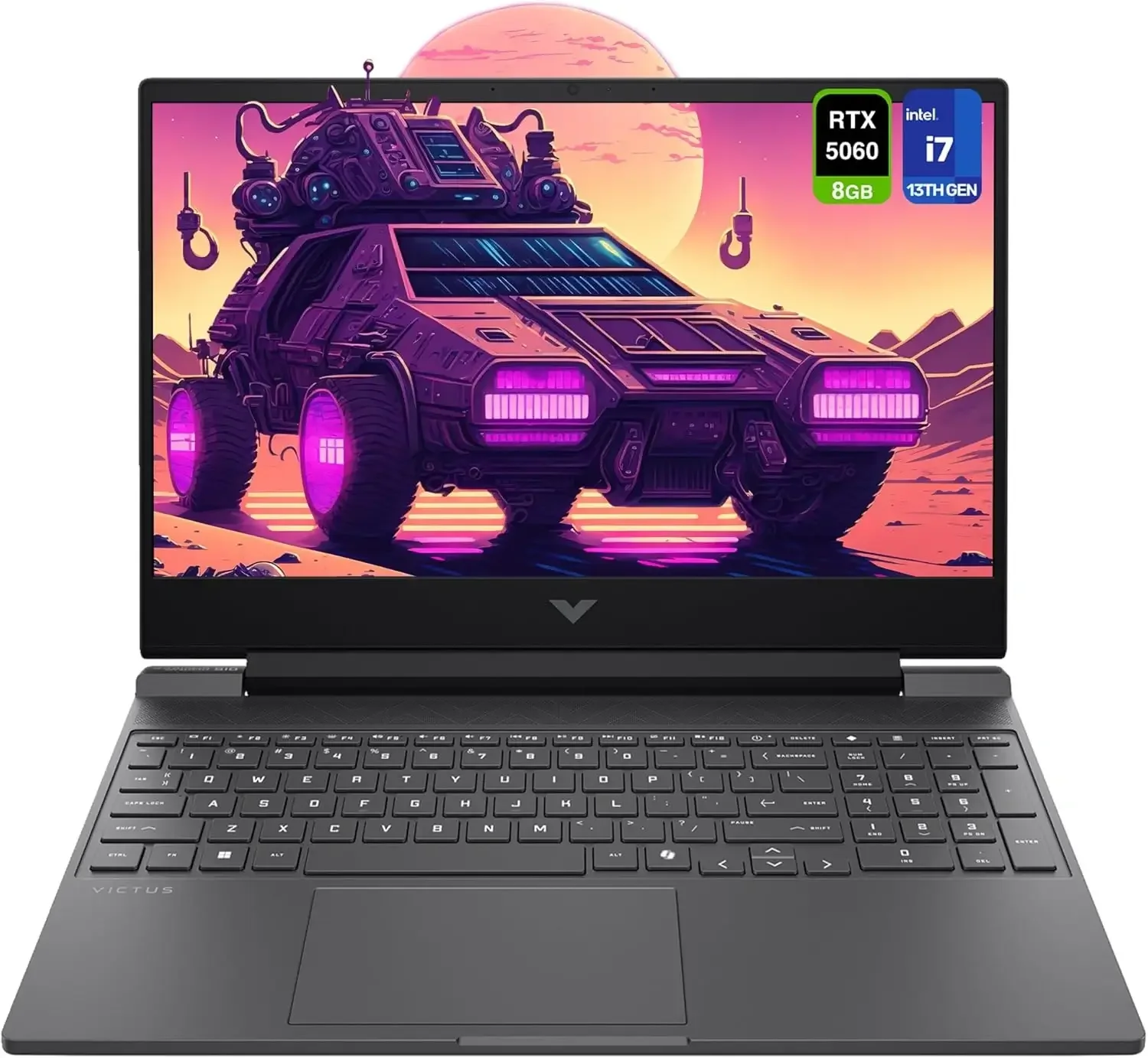 لابتوب مساحة الشاسة 15.6 انش للألعاب HP Victus 15 بمعالج Intel Core i7-13620H وكرت RTX 5060 8GB - 144Hz