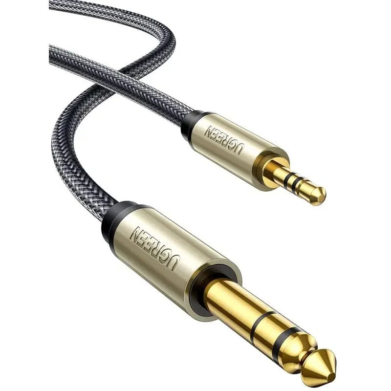 Ugreen 10625 3.5mm TRS Male to 6.35mm TS Audio Cable, 1m