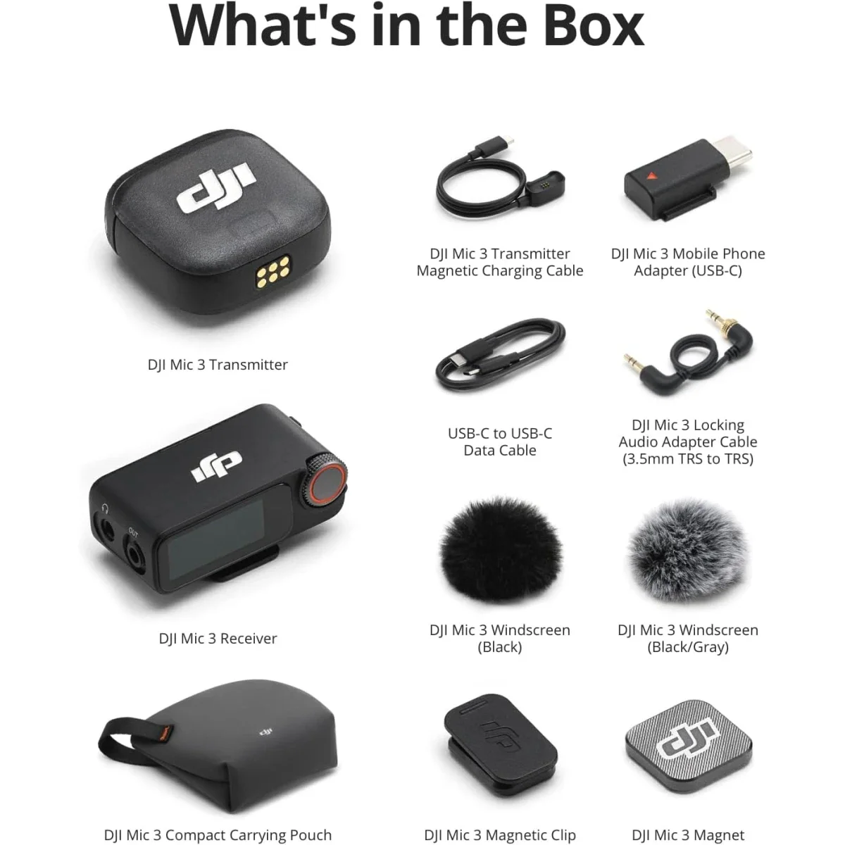 نظام ميكروفون لاسلكي DJI Mic 3 ‏(1 TX + 1 RX) بمدى نقل 400 متر - Thumbnail 7