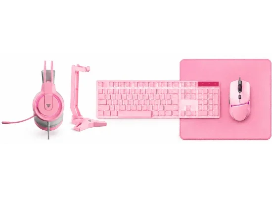 طقم ألعاب سلكي 5 في 1 Fantech P51 باللون الوردي - Image 8