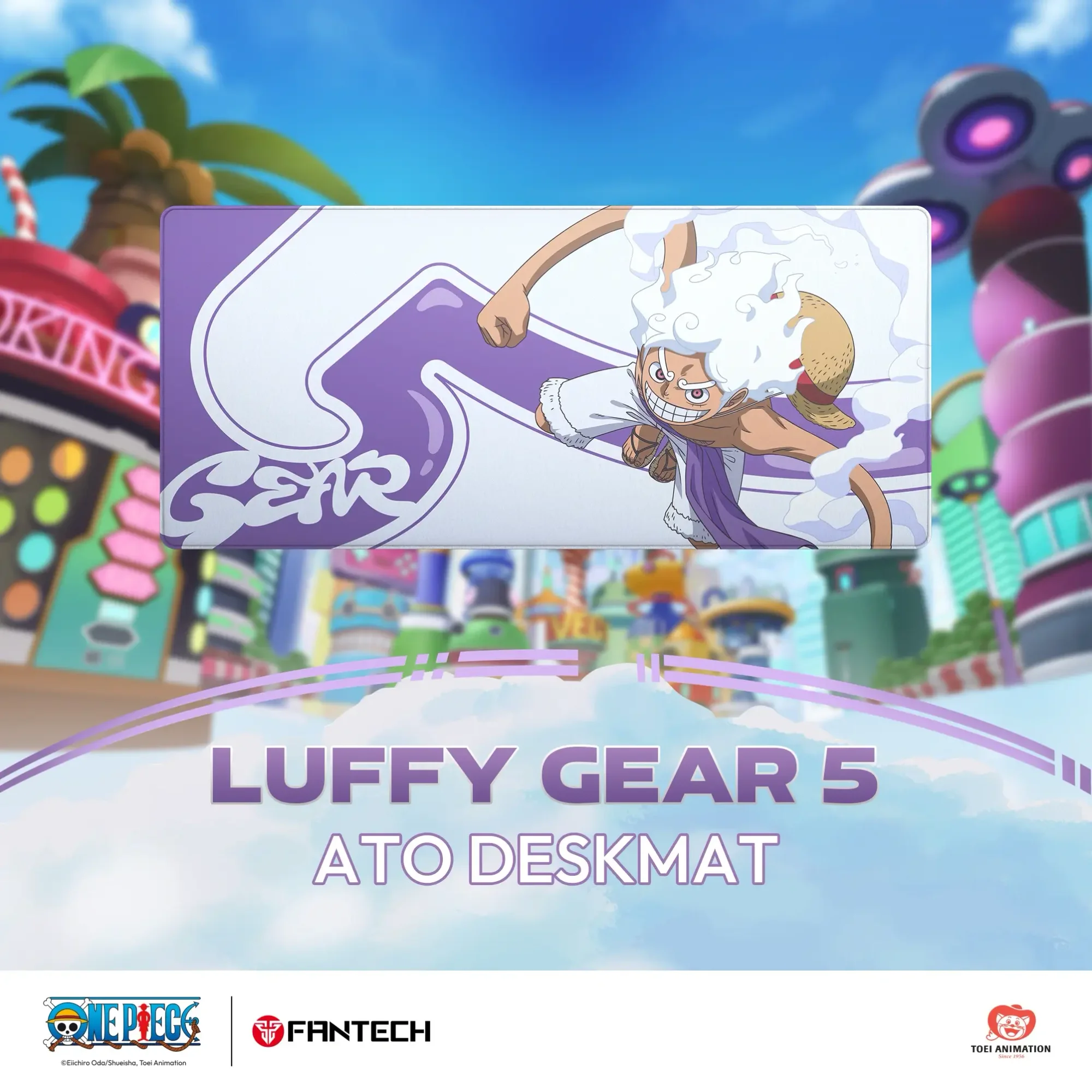 Fantech MP905 ATO One Piece Luffy Gear5 Egghead Edition Deskmat Mouse Pad - Image 3