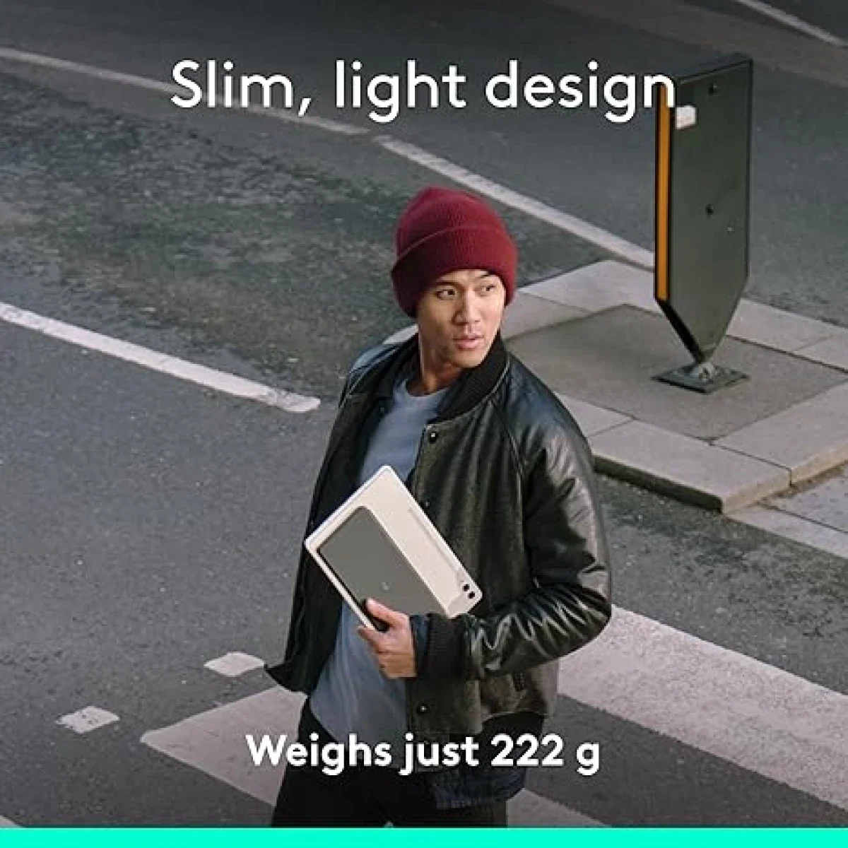 كيبورد Logitech Keys-To-Go 2 لاسلكي نحيف ومحمول بتقنية Bluetooth - جرافيت - Thumbnail 4