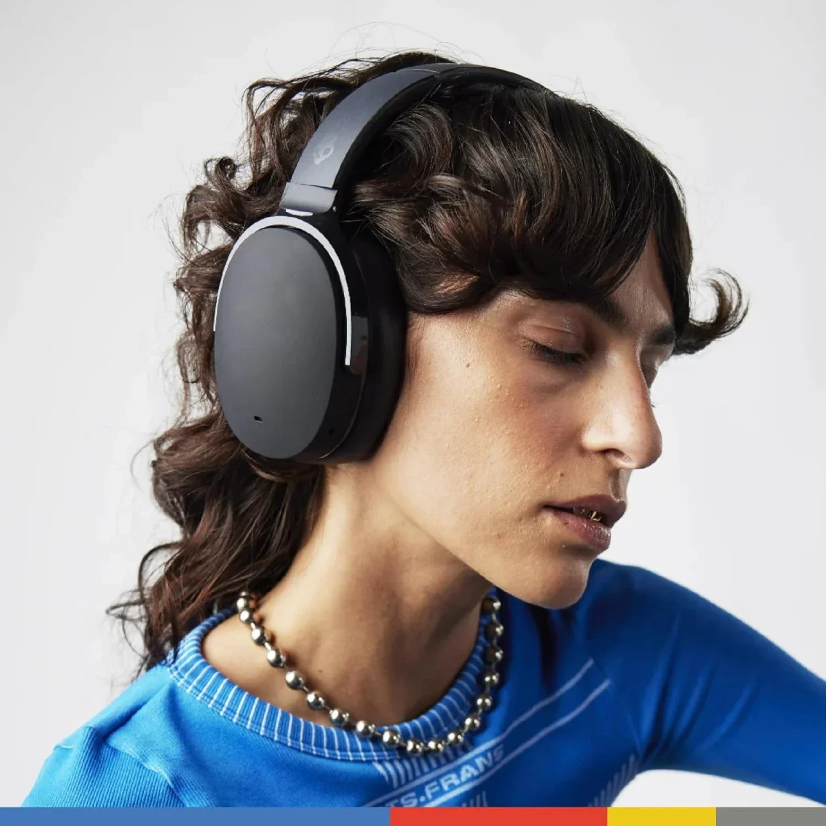 سماعات رأس Skullcandy Hesh ANC لاسلكية بتقنية Bluetooth فوق الأذن مع إلغاء الضوضاء النشط وبطارية 22 ساعة، أسود حقيقي - Thumbnail 5