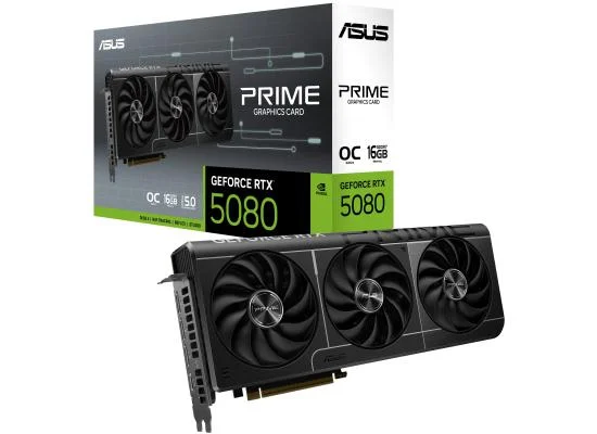 بطاقة رسومات Asus PRIME GeForce RTX 5080 بسعة 16GB GDDR7 إصدار OC - Image 3