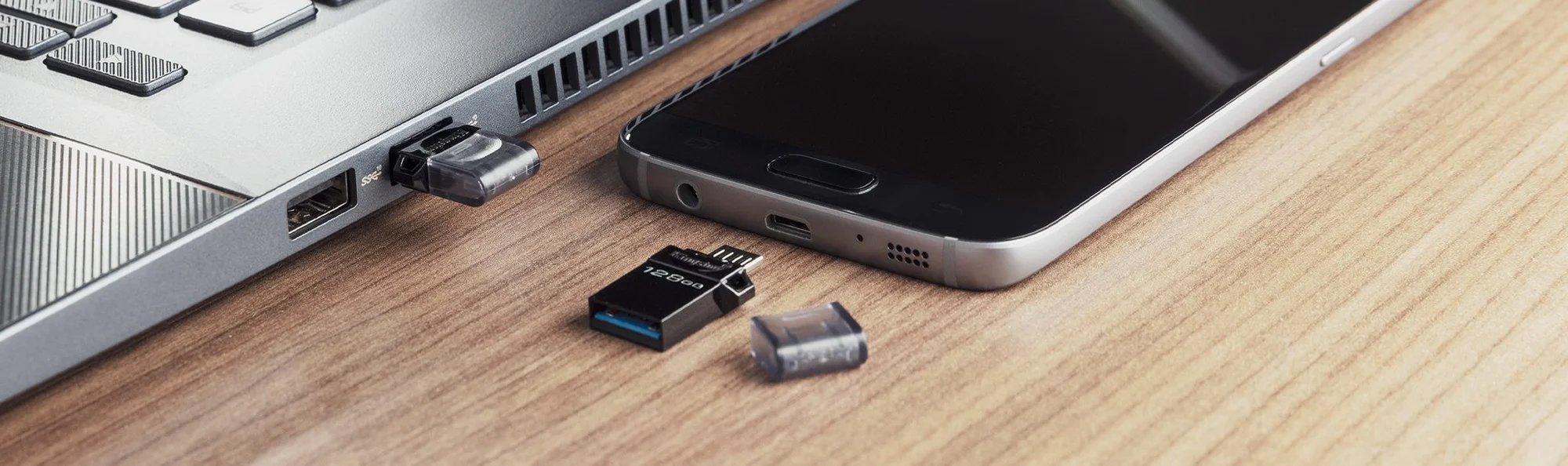 فلاش USB Kingston DTDUO3/64GB DataTraveler microDuo USB 3.0 - Thumbnail 6