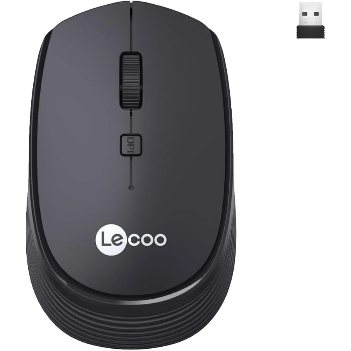 ماوس Lecoo WS202 لاسلكي 1600 DPI أسود