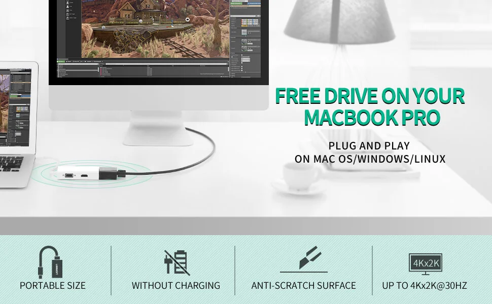 محول Ugreen 20417 من Mini DisplayPort إلى HDMI وDVI وVGA - Thumbnail 2
