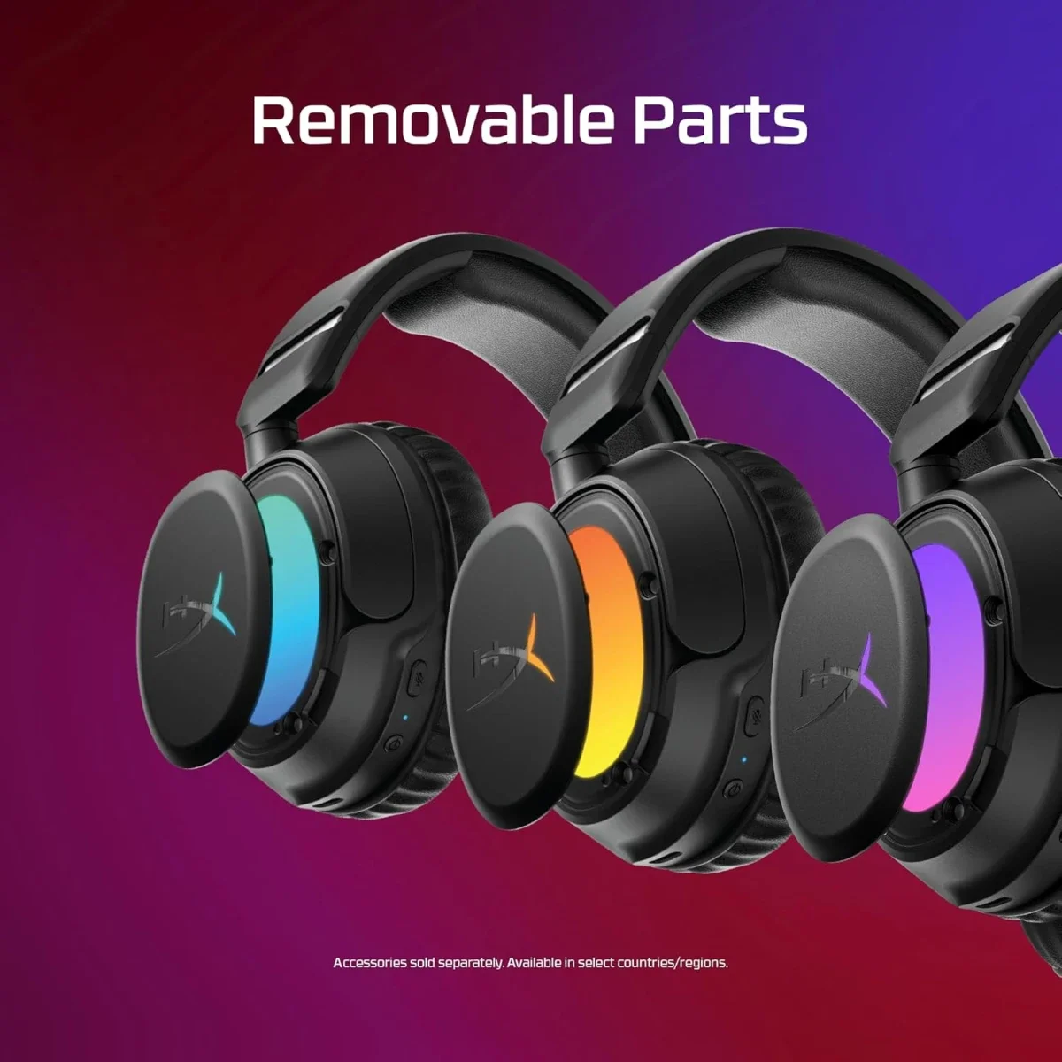سماعة ألعاب لاسلكية HyperX Cloud Flight 2 بإضاءة RGB وبلوتوث وبطارية حتى 100 ساعة - أسود - Thumbnail 10