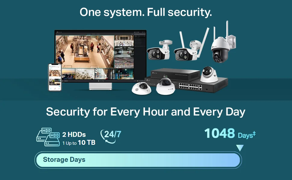 TP-LINK VIGI NVR2016H 16-Channel Network Video Recorder with 4K HDMI, H.265+ and ONVIF - Image 11