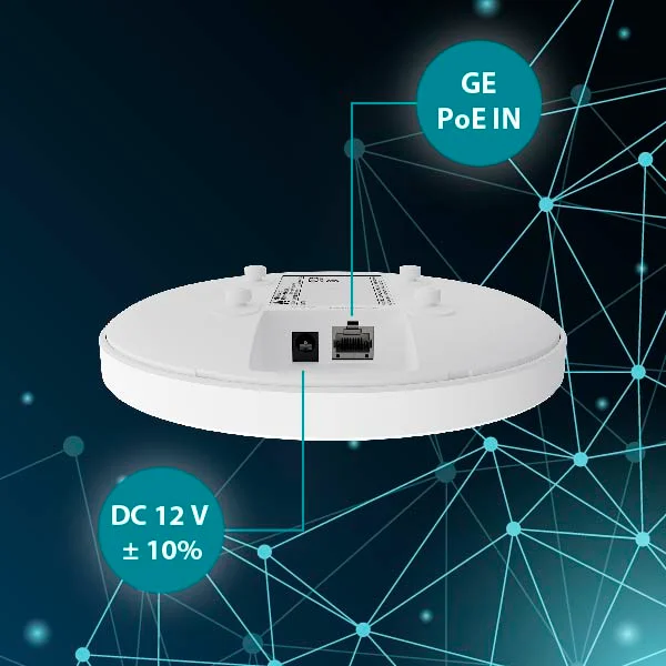 جهاز لاسلكي لتوسيع وتحسين نطاق الانترنت HUAWEI eKitEngine AP362E Wi‑Fi 6 AX3000 ثنائية النطاق للتركيب السقفي - Thumbnail 5