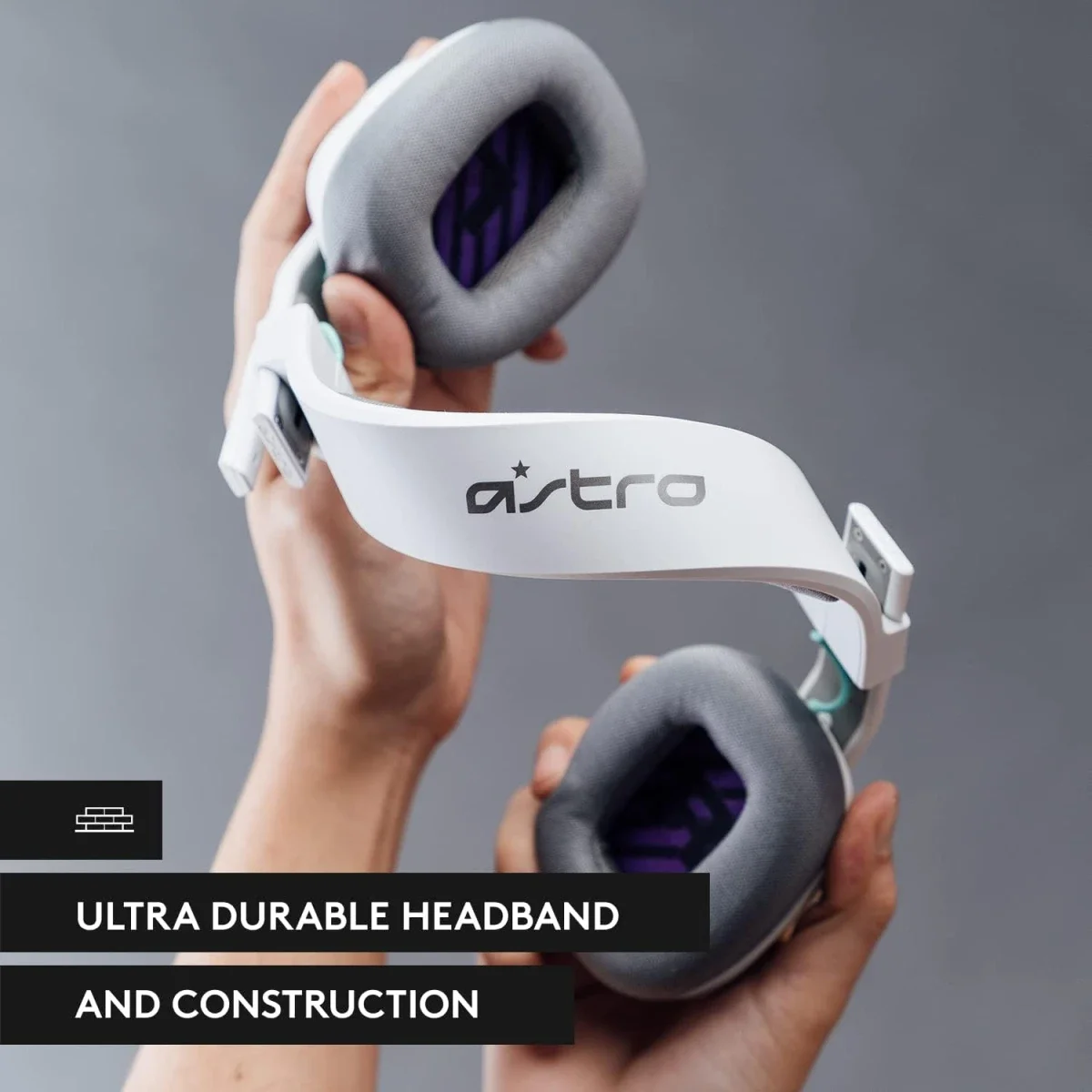 Logitech Astro A10 Gen 2 Wired Gaming Headset with 32mm Drivers - White/PS Edition - Thumbnail 8