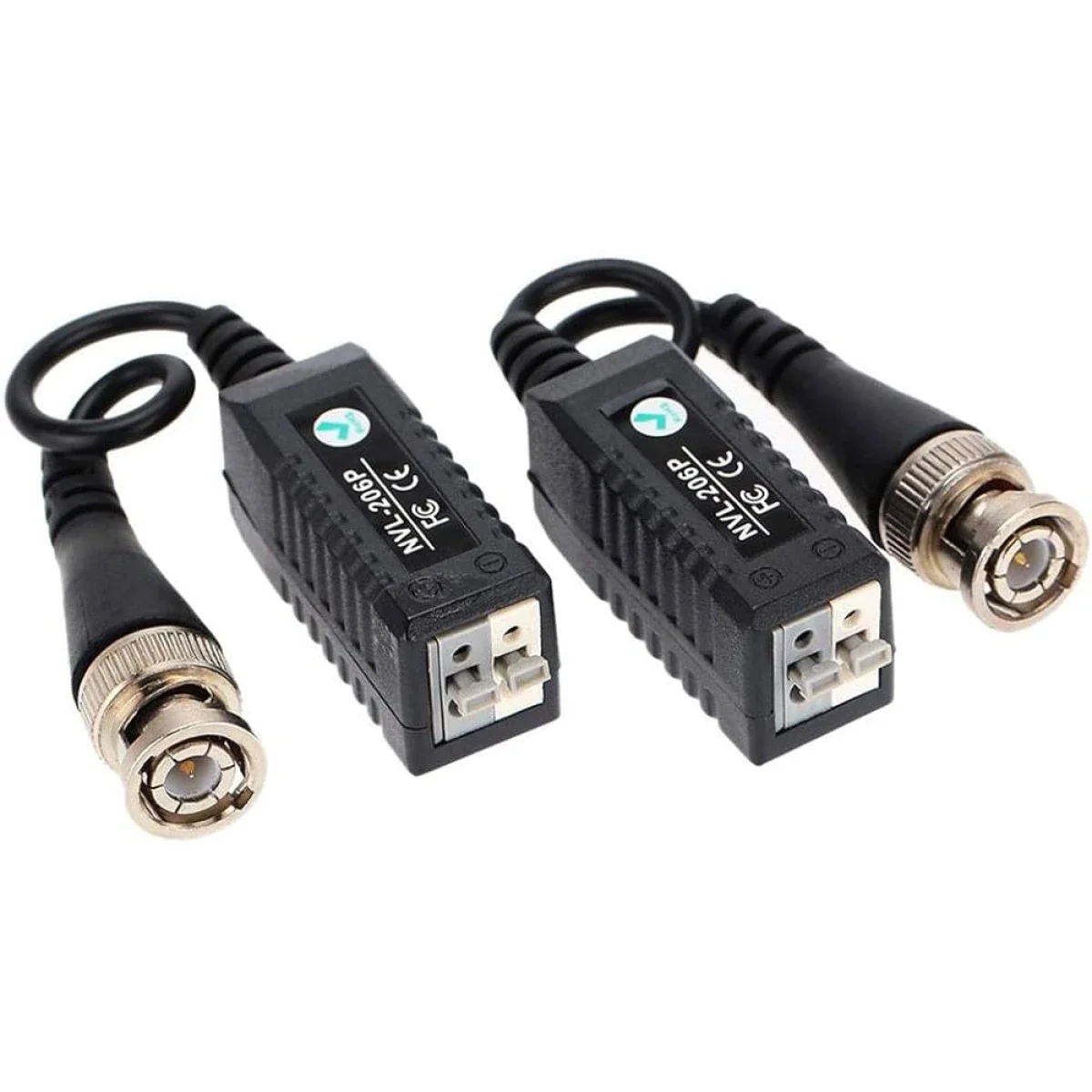 محول فيديو CCTV سلبي أحادي القناة NVL-206P عبر زوج مجدول حتى 400 م
