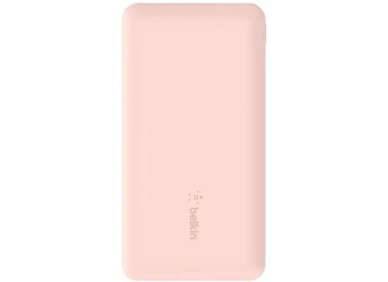 Belkin BoostCharge 3-Port 10000mAh Power Bank with USB-C and 2 USB-A Ports, 15W, Pink - Image 6