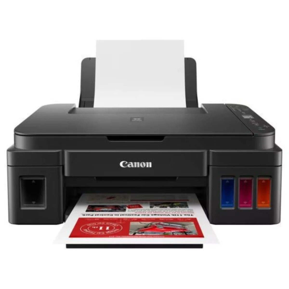طابعة Canon PIXMA G3416 ميجا تانك 3 في 1 طباعة ونسخ ومسح لاسلكية، أسود - Image 2