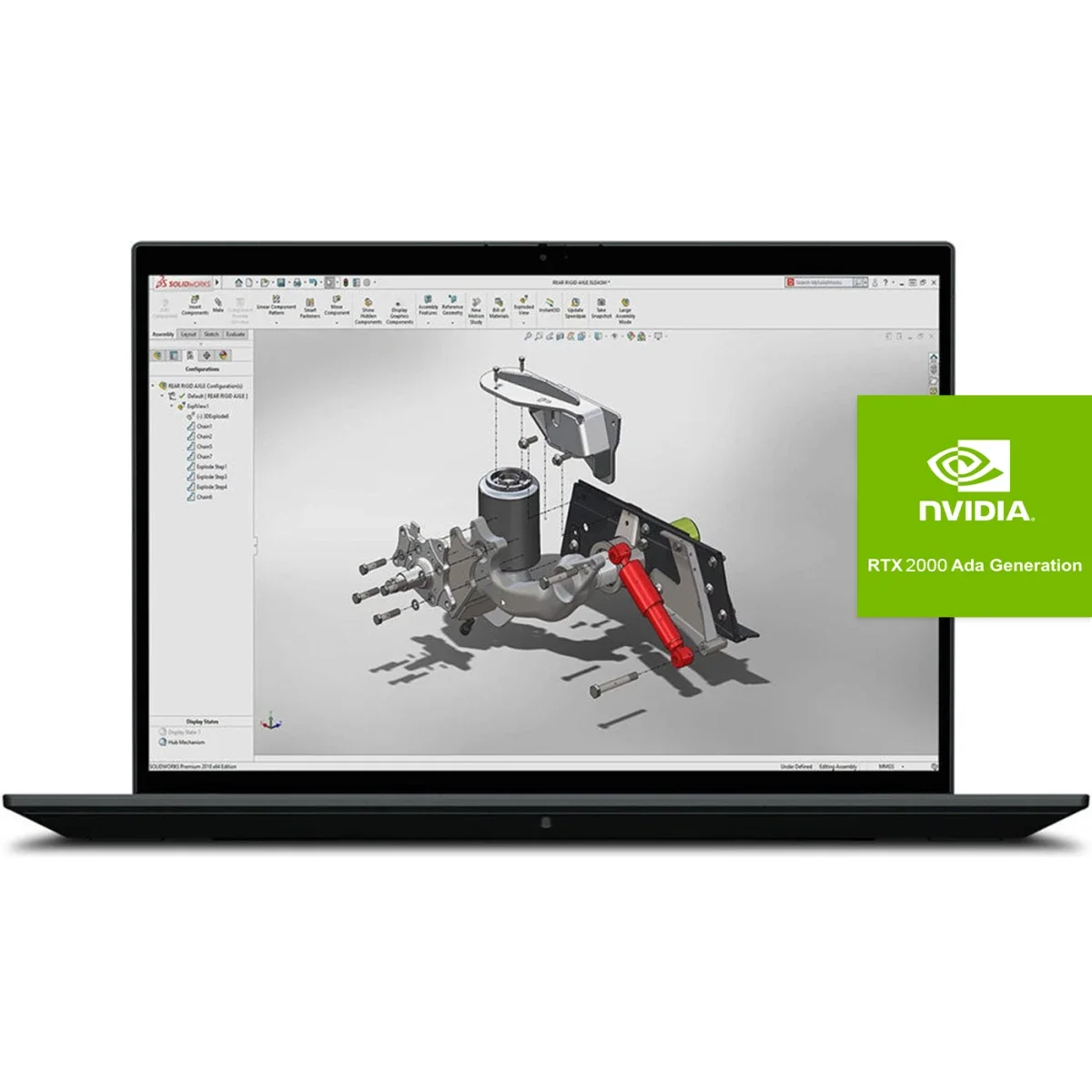 لابتوب محطة عمل Lenovo ThinkPad P1 Gen 6 مقاس 16 إنش Intel Core i7-13800H RTX 2000 Ada رام 16GB SSD 512GB أسود - Image 1