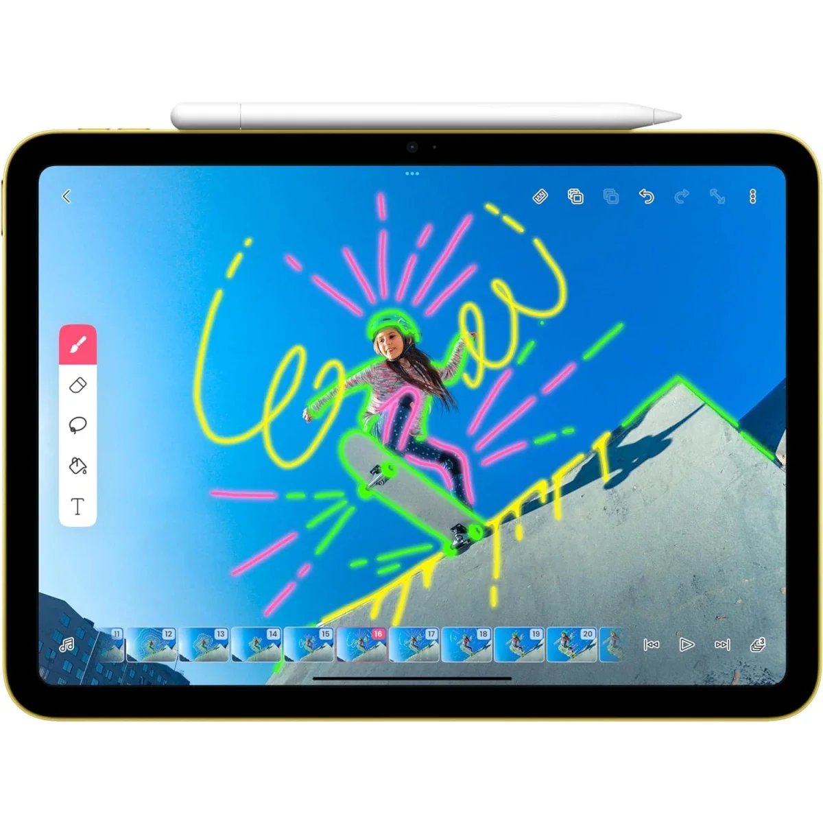 قلم Apple Pencil (USB-C) بحساسية الإمالة والتثبيت المغناطيسي - Thumbnail 3