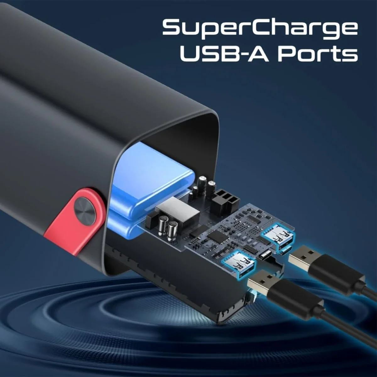 Promate PowerMine-80 Pro 80000mAh Power Bank with 100W USB-C PD Fast Charging - Thumbnail 7