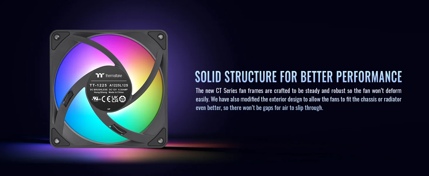 مروحة تبريد PC Thermaltake CT140 EX ARGB Reverse ثلاثية 140 مم - Thumbnail 13