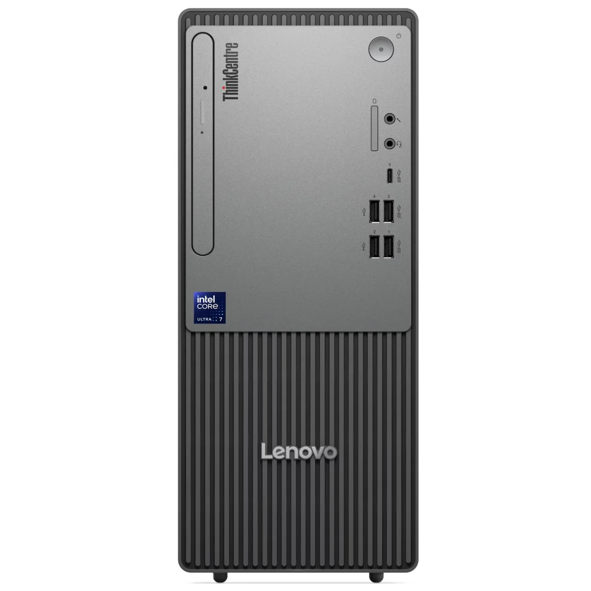 كمبيوتر مكتبي برجي Lenovo ThinkCentre neo 50t Gen 6 بمعالج Intel Core Ultra 5 225 وذاكرة 8GB وSSD 512GB أسود - Thumbnail 3