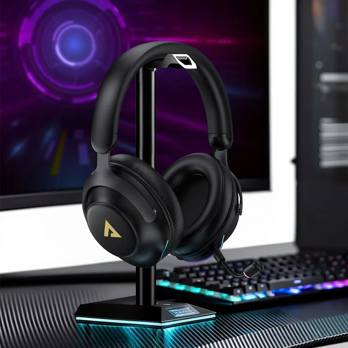 ACEFAST H20 Dual-Mode Wireless Gaming Headset - Black - Image 5
