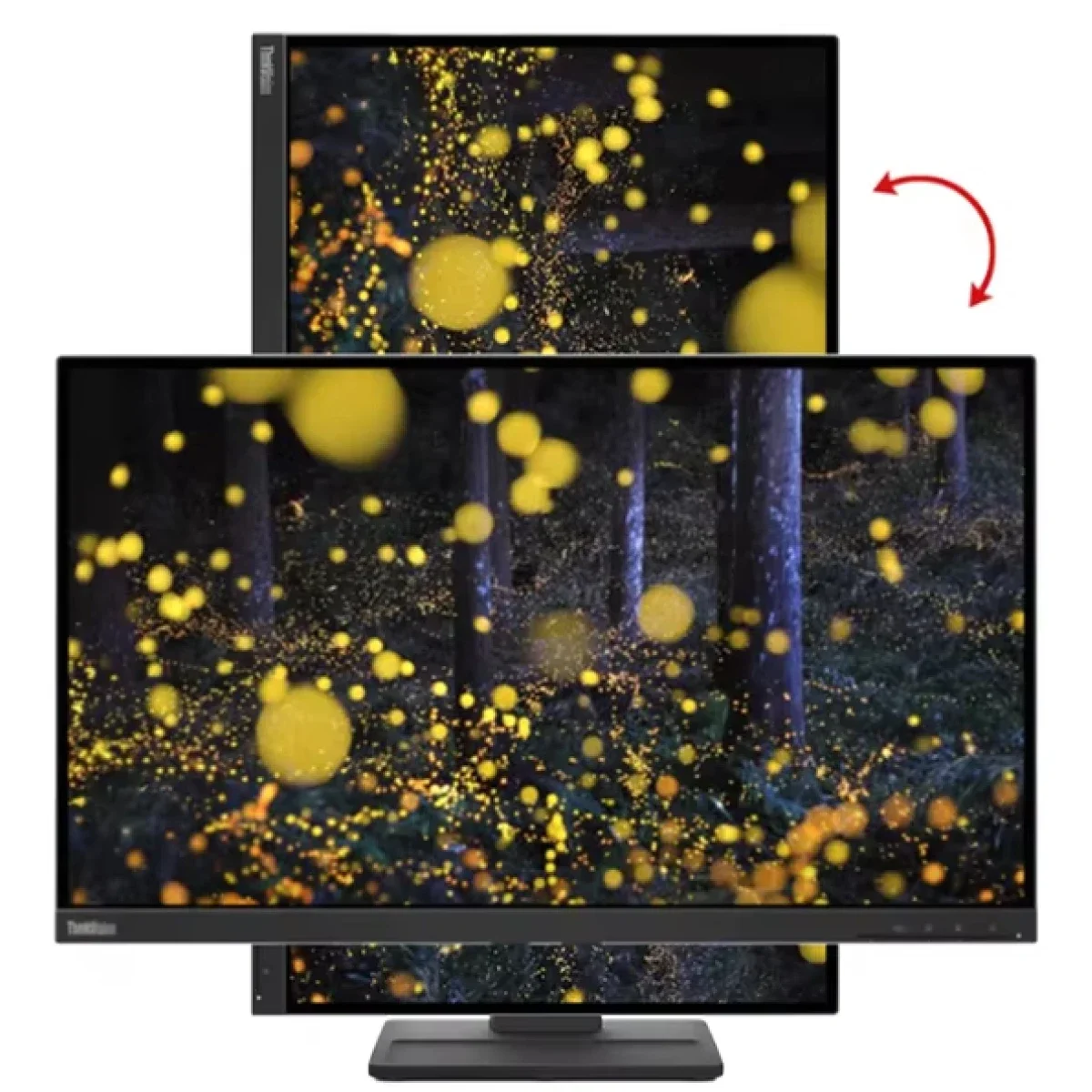 شاشة Lenovo ThinkVision E24q-30 للأعمال 24 إنش QHD IPS بتردد 100 هرتز، أسود - Image 7