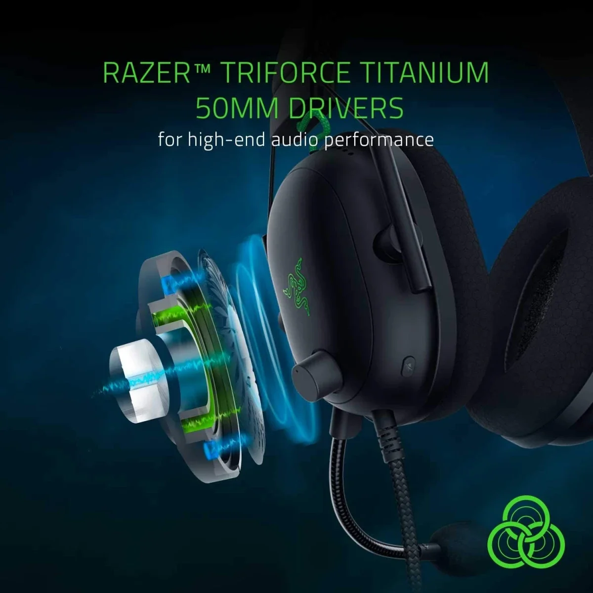 Razer BlackShark V2 SE Gaming Headset with THX Spatial Audio and USB Sound Card - Thumbnail 3