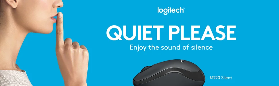 Logitech M220 Silent Wireless Mouse with 18-Month Battery Life - Charcoal - Thumbnail 6
