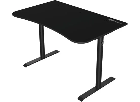 مكتب ألعاب Arozzi Arena Small منحني مع فتحتين لتثبيت الشاشات، أسود نقي - Image 7