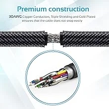 كابل صوت وفيديو HDMI 4K من Promate PROLINK4K1-500 بطول 5 متر لون أسود - Thumbnail 11