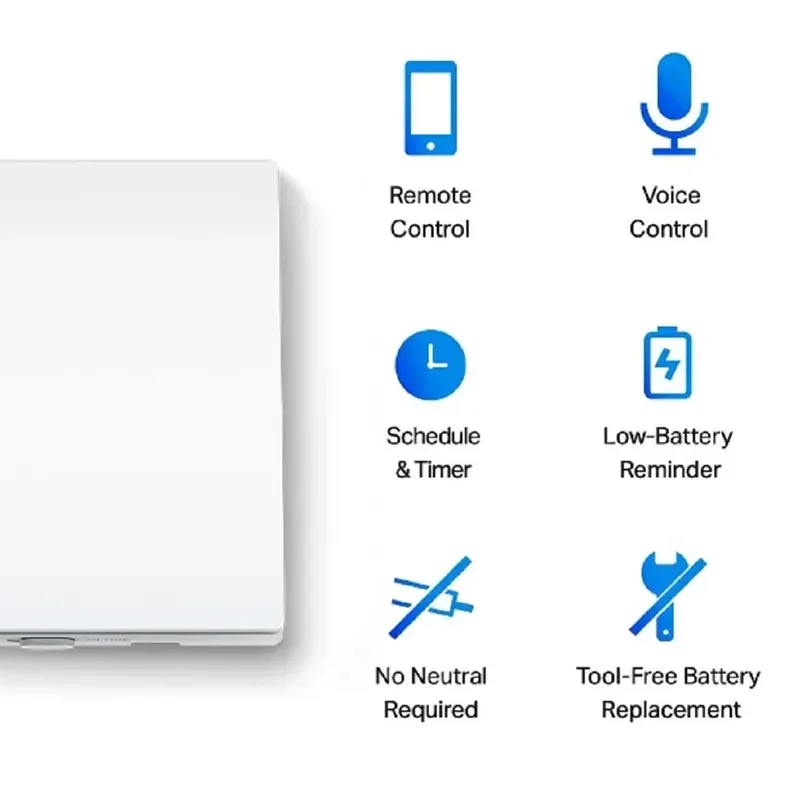 مفتاح إنارة ذكي TP-LINK Tapo S210 بمفتاح واحد واتجاه واحد - Image 2