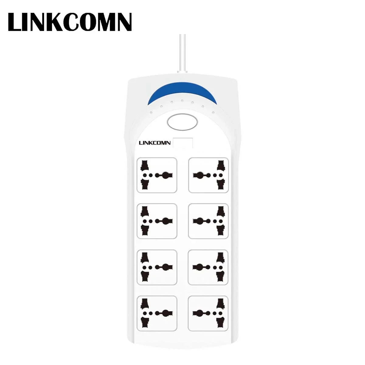 مشترك كهربائي LINCOMN LC-PS801 مع 8 مقابس وكابل 5 متر