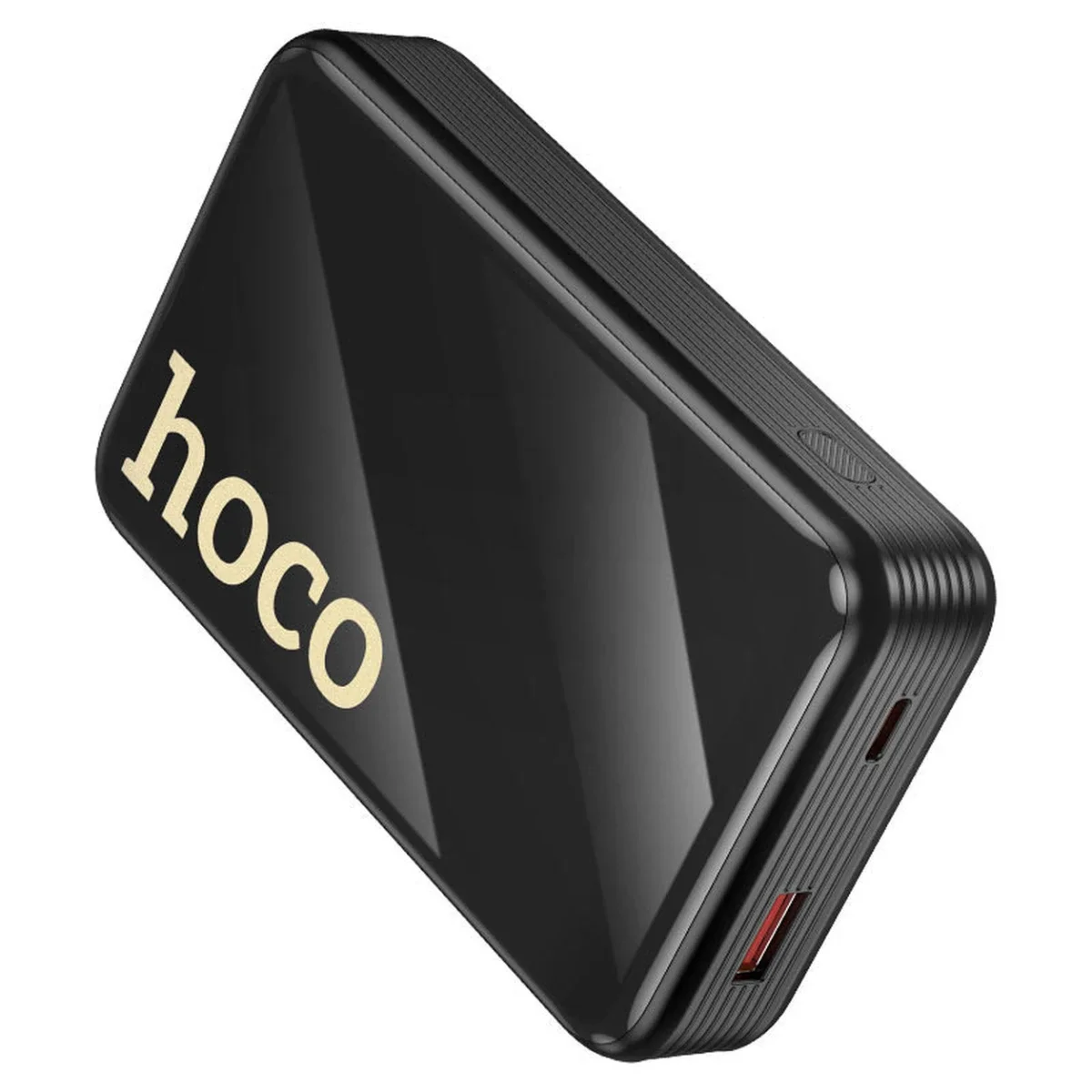 باور بانك HOCO Q37A Graceful سعة 20000mAh وشحن 22.5W + PD20W مع كيابل مدمجة، أسود - Thumbnail 3