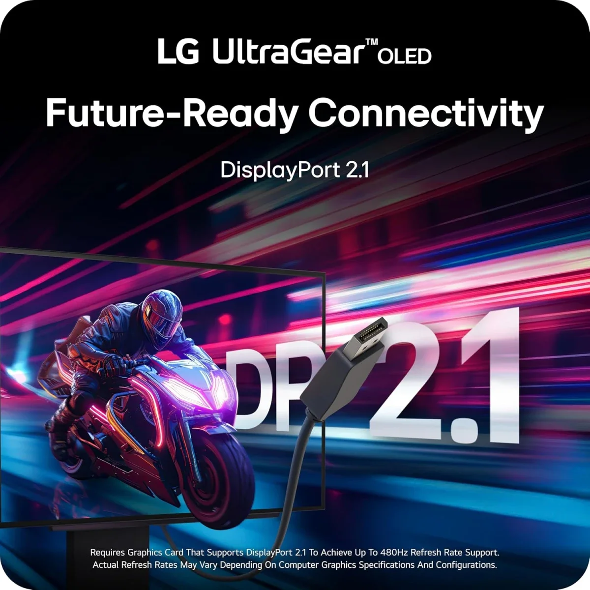 LG 27GX790A-B 27-inch UltraGear OLED QHD Gaming Monitor, 480Hz, 0.03ms - Thumbnail 3